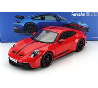 MAISTO 1/18 PORSCHE 911 992 GT3 COUPE 2022 ROSSO MODELLINO AUTO STATICO DIECAST