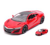 MAISTO 1/24 ACURA NSX 2017 ROSSO MODELLISMO MODELLINO STATICO DIECAST