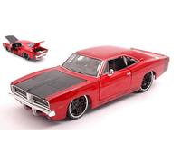 MAISTO 1/24 DODGE CHARGER R/T 1969 ROSSO MODELLISMO MODELLINO STATICO DIECAST