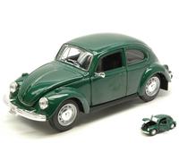 MAISTO 1/24 EPOCA VW MAGGIOLINO BEETLE 1973 VERDE MODELLINO STATICO DIECAST