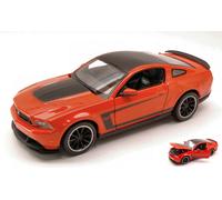 MAISTO 1/24 FORD MUSTANG BOSS 302 2011 ARANCIO MODELLINO STATICO DIECAST