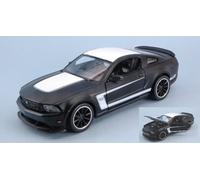 MAISTO 1/24 FORD MUSTANG BOSS 302 DULL NERO MODELLINO STATICO DIECAST