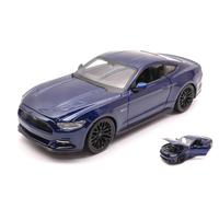 MAISTO 1/24 FORD MUSTANG GT 2015 BLU MODELLISMO MODELLINO STATICO DIECAST