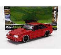 MAISTO 1/24 FORD MUSTANG SVT COBRA COUPE 1993 ROSSO MODELLINO STATICO DIECAST