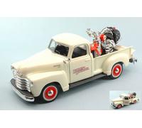 MAISTO 1/24 FURGONE CHEVROLET 3100 PICK UP 1950 1:25+HARLEY HERITAGE 2001