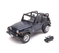 MAISTO 1/24 JEEP WRANGLER RUBICON 1997 BLU MODELLINO STATICO DIECAST