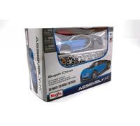 MAISTO 1/24 KIT BUGATTI CHIRON BLU MODELLISMO MODELLINO STATICO DIECAST