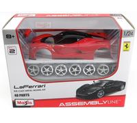 MAISTO 1/24 KIT FERRARI LAFERRARI 2013 ROSSO NERO MODELLINO STATICO DIECAST
