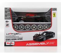MAISTO 1/24 KIT FERRARI LAFERRARI APERTA 2016 NERO MODELLINO STATICO DIECAST