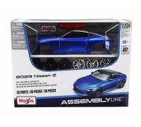 MAISTO 1/24 KIT NISSAN 400Z COUPE 2022 BLU NERO MODELLINO STATICO DIECAST