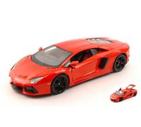 MAISTO 1/24 LAMBORGHINI AVENTADOR 2011 ARANCIO MODELLINO STATICO DIECAST