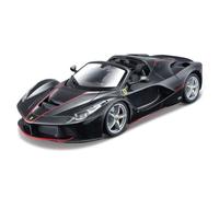 Maisto 1:24 Linea di assemblaggio LaFerrari Aperta - Nero Grande