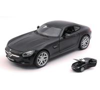 MAISTO 1/24 MERCEDES AMG GT DULL NERO MODELLISMO MODELLINO STATICO DIECAST