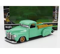 MAISTO 1/25 CHEVROLET 3100 PICKUP CUSTOM 1950 VERDE MODELLINO STATICO DIECAST