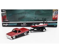 MAISTO 1/64 CHEVROLET CHEVY 1500 PICK UP CARRELLO BARCA MODELLINO STATICO