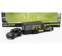 MAISTO 1/64 FORD BRONCO 2021 CARRELLO TRASPORTO MUSTANG MODELLINO STATICO