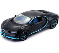 Maisto 31514BK Auto Modell Bugatti Chiron 42 World Record Nero Scala 1:24