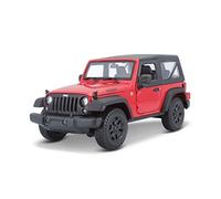 Maisto 31676 - Jeep Wrangler Modellino, Scala 1:18, Colori Assortiti: Giallo/Rosso
