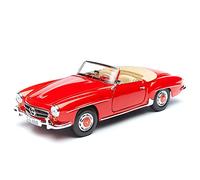 Mercedes 190 Sl Cabrio (W121 Sentire) 1955 Rosso Modellino Auto 1:18 Maisto