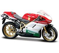 Maisto 39300 Motocicletta Modello Ducati 1098 Tricolore (Rosso-Bianco-Verde,