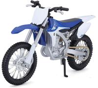 Maisto 5-13021 Motocicletta Modello Yamaha YZ450F (Bianco-Blu, Scala 1:12 ) Moto
