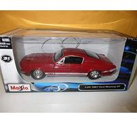 Ford MUSTANG Gt 1967 Rosso Modellino Auto 1:24 Maisto