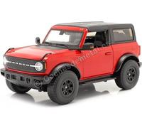 Maisto 531456 - Modellino Ford Bronco Wildtrak in scala 1:18, colore: rosso