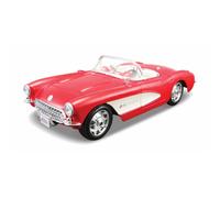 Maisto Assembly Line 1957 Chevrolet Corvette modellino auto in scala 1/24 rosso