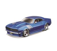 Maisto Auto Design Chevrolet Camaro Z28 1968, Modello a Scala 1:24, Collezionabile, Blu Metallico