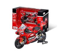 Maisto - Ducati Lenovo Team 2024 Bagnaia #1, Scala 1:18, Moto Diecast da Collezione con Dettagli Realistici, Licenza Ufficiale Ducati, Replica MotoGP Francesco Bagnaia, Età Consigliata 3+ Anni