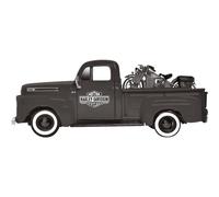MAISTO MODELLINO "HD CUSTOM" 1:24 1948 FORD F-1 PICKUP+1:24 1942 WLA PANHEAD BIK