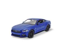 Maisto Ford Mustang GT (2015): modellino auto in scala 1:24, porte e cofano mobili, 20 cm, blu (531508B)