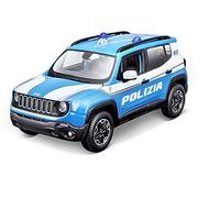 Maisto- Jeep Renegade Polizia, Veicolo, Scala 1:24, Multicolore, 3.MD31520