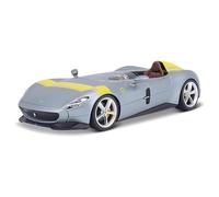 Ferrari Monza Silver / Yellow Die-Cast Metal 1:12 Model Kit 39140 MAISTO