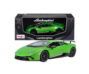 Maisto - Lamborghini Huracan Performante Verde, Auto in Diecast in Scala 1:18, Replica Dettagliata con Parti Apribili, Licenza Ufficiale Lamborghini, Non Adatto a Bambini Sotto i 36 Mesi