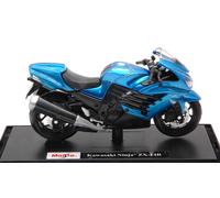 MAISTO MI12020B KAWASAKI NINJA ZX-14R METALLIC BLUE 1:18 Modellino