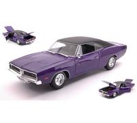 MAISTO MI31387P DODGE CHARGER R/T 1969 PURPLE 1:18 Modellino