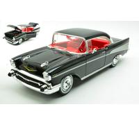 MAISTO MI31477R CHEVROLET BEL AIR COUPE' 1957 BLACK 1:18 Modellino