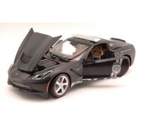 Maisto MI36212 CORVETTE STINGRAY 2014 SAFETY SERVICE AND SECURITY MATT BLACK 1:1