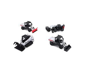 Maisto Mini macchine da lavoro BOBCAT VEICOLO 4 PACK - Modello da collezione replicato pressofuso incredibilmente dettagliato