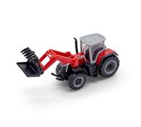 Maisto - Mini trattore MASSEY FERGUSSON 8S.265 CON CARICATORE ANTERIORE - 3" - Replica in pressofusione incredibilmente dettagliata da collezione