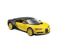 Maisto Modellino Auto Bugatti 31514 Chiron Nero Giallo Scala 1:24 Collettore