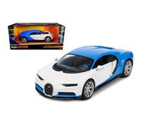 Maisto Modellino Auto Bugatti 32509 Chiron Bianco Blu Scala 1:24