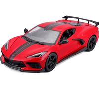 Maisto Modellino Auto Chevrolet Corvette Stingray Coupe High Wing 21 Rosso 1:24