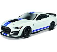 Maisto Modellino Auto MUSTANG Shelby Gt500 '20 Con Alettone (Bianco, Maßstab 1: