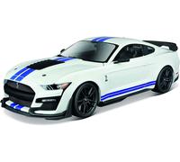 Ford Shelby MUSTANG GT500 2020 Bianco Blu Modellino Auto 1:18 Maisto