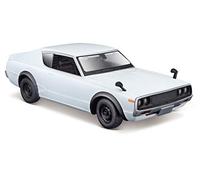 Maisto Modellino Auto Nissan Skyline 2000 GT-R (KPGC110) Coupe 1973 Scala 1:24 Bianco 31528