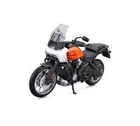 Harley Davidson Pan America 1250 White Orange 1:12 Model 32338 MAISTO