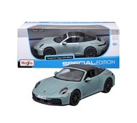 Maisto - Porsche 911 Targa 4 GTS Hybrid 2025, Scala 1:18, Modellino Diecast con 4 Aperture (Porte, Cofano, Bagagliaio), Licenza Ufficiale Porsche, Dettagli Curati, Assortimento Casuale, Età 3+ Anni