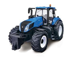 Maisto, Radiocomando Trattore New Holland, per bambini dagli otto anni in su, super veloce e super stabile, Interni dettagliati